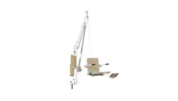 Aqua Creek Revolution XL Deep Draft Pool Lift | No Anchor | White Powder Coat with Tan Seat | F-REVXL-DD-T