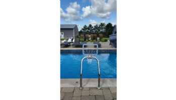 Global Pool Products X2 Basketball Set | 17.5" Anchor Spacing | Dual Pole with Net & Ball | Silver Vein Frame | No Anchors | GPP-X2BB-SV
