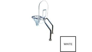 Global Pool Products X2 Basketball Set | 17.5" Anchor Spacing | Dual Pole with Net & Ball | Silver Vein Frame | No Anchors | GPP-X2BB-SV
