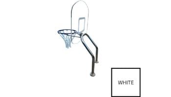 Global Pool Products X2 Basketball Set | 17.5" Anchor Spacing | Dual Pole with Net & Ball | Silver Vein Frame | No Anchors | GPP-X2BB-SV