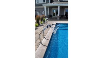 Global Pool Products X2 Basketball Set | 16" Anchor Spacing | Dual Pole with Net & Ball | White Frame | No Anchors | GPP-X2BB16-WH