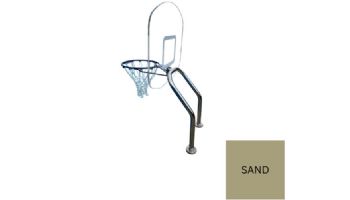 Global Pool Products X2 Basketball Set | 17.5" Anchor Spacing | Dual Pole with Net & Ball | Silver Vein Frame | No Anchors | GPP-X2BB-SV