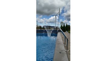 Global Pool Products X2 Basketball Set | 16" Anchor Spacing | Dual Pole with Net & Ball | Sand Frame | No Anchors | GPP-X2BB16-SD