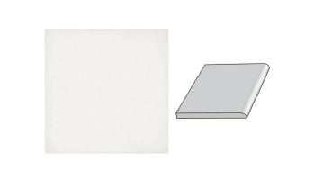 National Pool Tile 6x6 Solid Single Bullnose Tile | Matte White | M6762C SBN