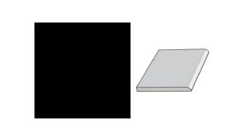 National Pool Tile 6x6 Solid Single Bullnose Tile | Glossy Black | M6765C SBN