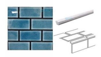 Cepac Tile Continental Subway 9/16" x 6" Jolly Piece Bead Tile | Taupe | COS-4-BEAD