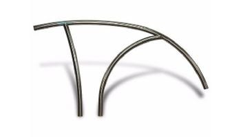 *Custom SR Smith Artisan Series Deck-Mounted Stair Rail | .065 Thickness 304 Stainless Steel 1.90" OD | Silver Gray | ART-1004-SG | R-9999