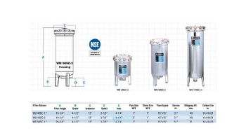 Harmsco Waterbetter Commercial Filter Housing | 316L Marine Grade | 150 GPM 170 Sq. Ft. | WB170SC-2-316