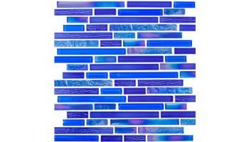 National Pool Tile South Seas Pattern Glass Tile | Blue | STH-BLUE PTRN