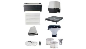 MSpa Frame Series Oslo Inflatable Bubble & Jet Spa | Luxury Wood-Like Finish | 6-Person | F-OS063W
