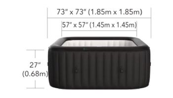 MSpa Urban Series Vito Inflatable Square Bubble Spa | 6-Person | U-VT061