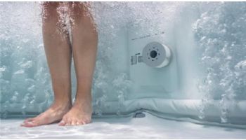 MSpa Comfort Series Bergen Inflatable Round Bubble Spa | Metallic Blue Liner | 6-Person | C-BE062