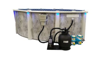 NeuTerra Gemini Series Above Ground Pool DIY Plug and Play Starter Light Kit | Remote Control Included | 96W | GEM-ABGRSK