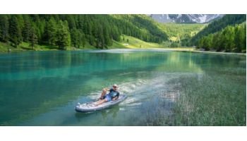 Aqua Marina Glow All-Around iSUP | Ambient Light System with Safety Leash | 10' 4"L x 31"W | BT-24GL