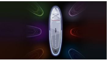 Aqua Marina Glow All-Around iSUP | Ambient Light System with Safety Leash | 10' 4"L x 31"W | BT-24GL