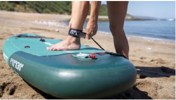 Aqua Marina All-Around iSUP | Aluminum Sports III Paddle with Safety Leash | Breeze - Silver Tree | 9' 10" x 30" | BT-23BRP