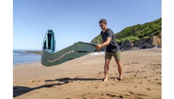 Aqua Marina All-Around iSUP | Aluminum Sports III Paddle with Safety Leash | Breeze - Silver Tree | 9' 10" x 30" | BT-23BRP