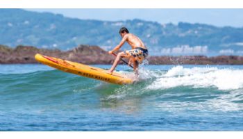 Aqua Marina All-Around iSUP | Aluminum Sports III Paddle with Safety Leash | Fusion - Before Sunset | 10' 10" x 32" | BT-23FUP