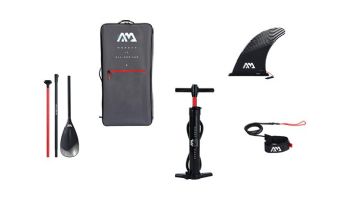 Aqua Marina All-Around iSUP | Aluminum Sports III Paddle with Safety Leash | Monster - Sky Glider | 12' x 33" | BT-23MOP