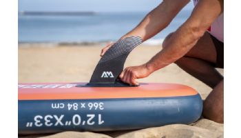 Aqua Marina All-Around iSUP | Aluminum Sports III Paddle with Safety Leash | Monster - Sky Glider | 12' x 33" | BT-23MOP