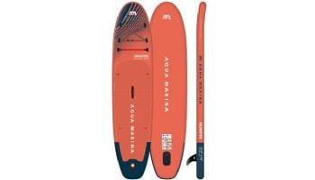 Aqua Marina All-Around iSUP | Aluminum Sports III Paddle with Safety Leash | Monster - Sky Glider | 12' x 33" | BT-23MOP