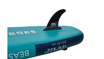 Aqua Marina All-Around Advanced iSUP | Carbon / Fiberglass Hybrid Pastel Paddle and Coil Leash | Beast - Aqua Splash | 10' 6" x 32" | BT-23BEP