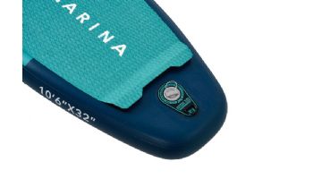 Aqua Marina All-Around Advanced iSUP | Carbon / Fiberglass Hybrid Pastel Paddle and Coil Leash | Beast - Aqua Splash | 10' 6" x 32" | BT-23BEP