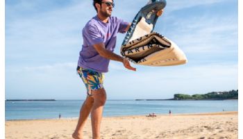 Aqua Marina All-Around Advanced iSUP | Carbon / Fiberglass Hybrid Pastel Paddle and Coil Leash | Magma - Earth Wave | 11' 2" x 33" | BT-23MAP