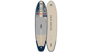Aqua Marina All-Around Advanced iSUP | Carbon / Fiberglass Hybrid Pastel Paddle and Coil Leash | Magma - Earth Wave | 11' 2" x 33" | BT-23MAP