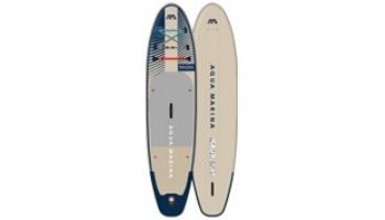 Aqua Marina All-Around Advanced iSUP | Carbon / Fiberglass Hybrid Pastel Paddle and Coil Leash | Magma - Earth Wave | 11' 2" x 33" | BT-23MAP
