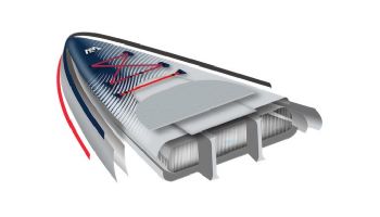 Aqua Marina Touring iSUP | Coil Leash | Hyper - Navy | 12' 6" x 32" | BT-23HY02