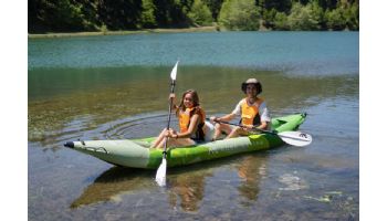 Aqua Marina Betta-412 Recreational Inflatable Kayak | Paddle Set Included | 2-Person | 13' 6" x 31" | BE-412