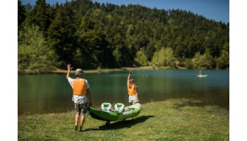 Aqua Marina Betta-412 Recreational Inflatable Kayak | Paddle Set Included | 2-Person | 13' 6" x 31" | BE-412