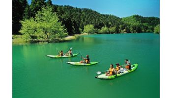 Aqua Marina Betta-412 Recreational Inflatable Kayak | Paddle Set Included | 2-Person | 13' 6" x 31" | BE-412