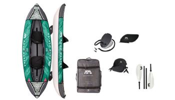 Aqua Marina Laxo-320 Recreational Inflatable Kayak | Paddle Set Included | 2-Person | 10' 6" x 37" | LA-320