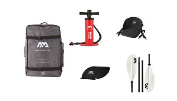Aqua Marina Memba-390 Touring Inflatable Kayak | Paddle Set Included | 2-Person | 12' 10" x 35" | ME-390