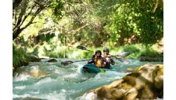 Aqua Marina Steam-412 Versatile / Whitewater Inflatable Kayak | Paddle Not Included | 2-Person | 13' 6" x 31" | ST-412