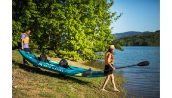 Aqua Marina Steam-412 Versatile / Whitewater Inflatable Kayak | Paddle Not Included | 2-Person | 13' 6" x 31" | ST-412