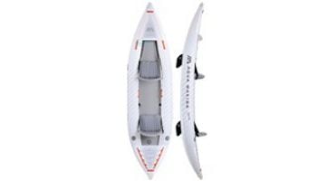 Aqua Marina Halve Ultra-Light Inflatable Packayak | Paddle Not Included | 2-Person | 13' 1" x 39" | HA-398