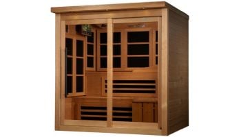 Golden Designs Monaco Limited Edition 6-Person Near Zero EMF FAR Infrared Sauna | Hemlock | GDI-6996-02