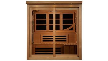 Golden Designs Monaco Limited Edition 6-Person Near Zero EMF FAR Infrared Sauna | Hemlock | GDI-6996-02