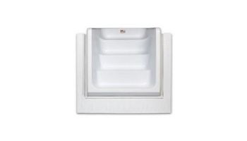 Coronado 18' Round Above Ground Pool | Gray In-Wall Step | Basic Package 54" Wall | 190146