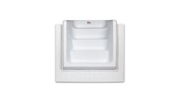 Coronado 18' x 33' Oval Above Ground Pool | Gray In-Wall Step | Basic Package 54" Wall | 190195