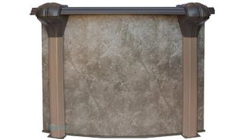 Coronado 18' Round Above Ground Pool | Blue In-Wall Step | Basic Package 54" Wall | 190197