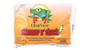 ClearView Shimmer-N Shock Granular Chlorine DiChlor | 1lb Bag | CVDB001