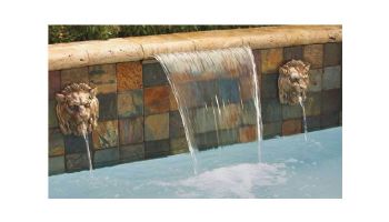 Pentair MagicFalls Waterfall Sheet | Extended 6" Lip - 3' Long | Rear Feed | Gray | 581203FRG