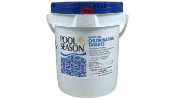 Pool Season Giant Size Chlorinating 3" Tablets | 8 Lb. Bucket | 12000185
