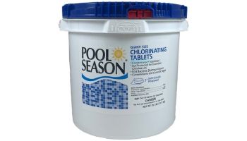 Pool Season Giant Size Chlorinating 3" Tablets | 25 Lb. Bucket | 12000187