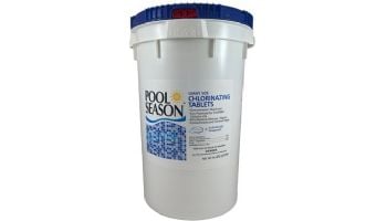 Pool Season Giant Size Chlorinating 3" Tablets | 50 Lb. Bucket | 12001145