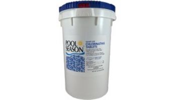 Pool Season Giant Size Chlorinating 3" Tablets | 50 Lb. Bucket | 12001145